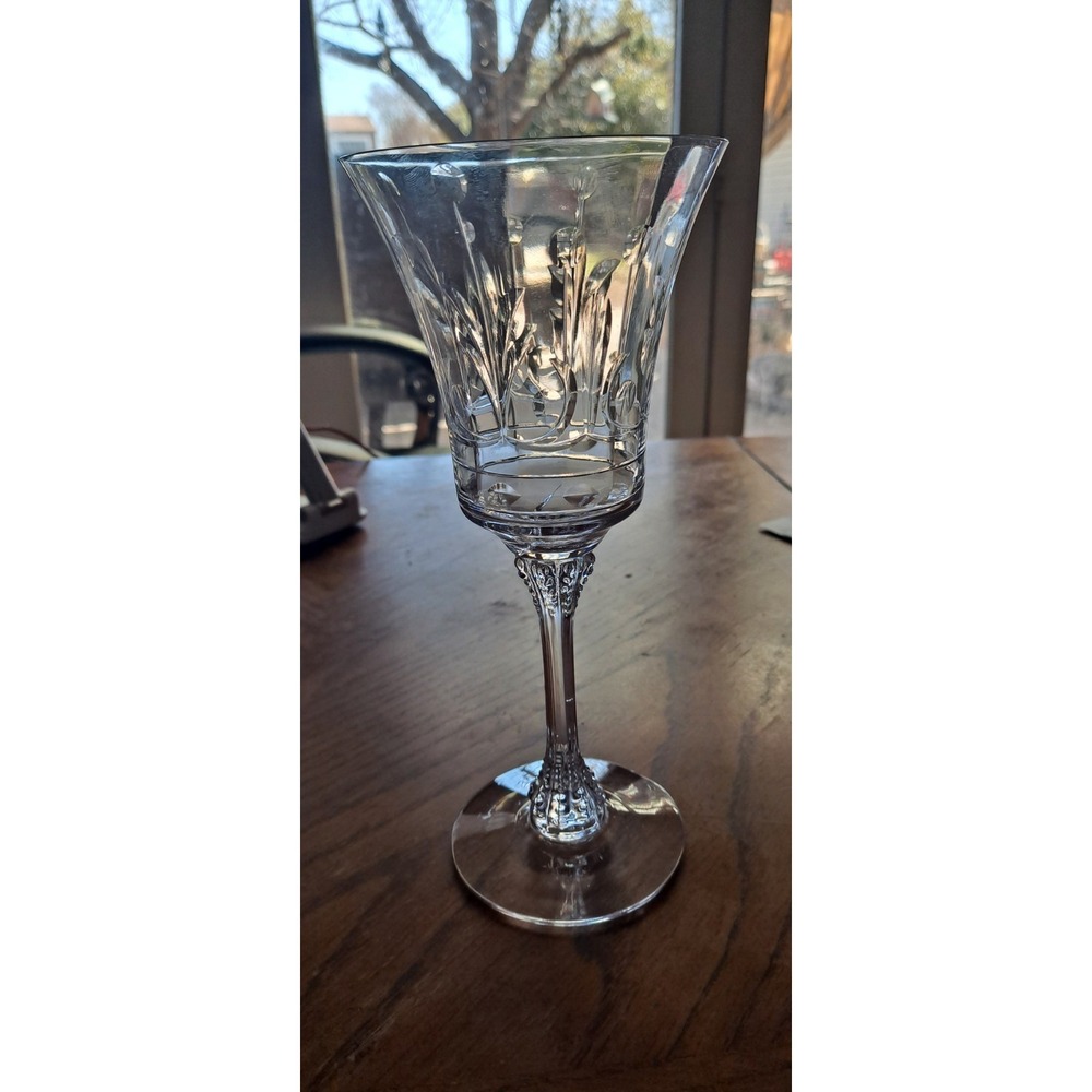 Vintage Cut Crystal Wine Glass